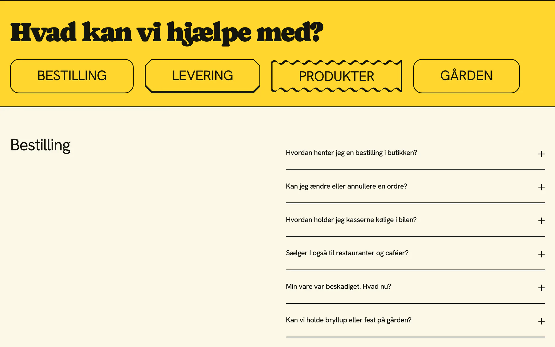 Spørgsmål og svar i designet Gårdsol: Hvad kan vi hjælpe med?